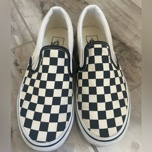 Checkered slip on Vans